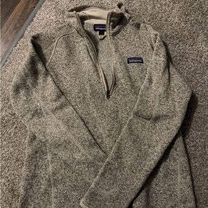 Patagonia women’s Zip-Up Sweater in Gray